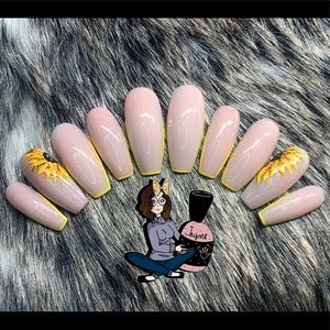 Long coffin press ons made to order